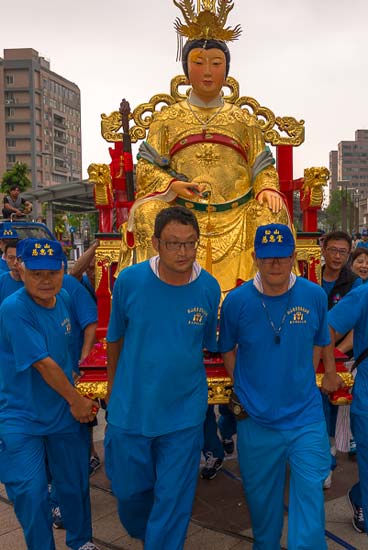 Golden Mother in a Taipei temple fair