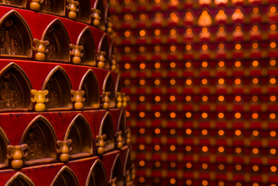 Lamps in Lu Kang Tian Hou Temple